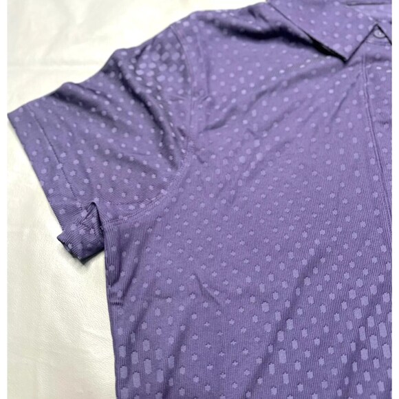Nike Dri-FIT ADV Tour Jacquard Purple Golf Polo textured FQ3056 553 Women Small - Picture 5 of 11